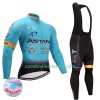 Maillot Cyclisme Hiver + Collant à Bretelles 2017 Astana Pro Team N001
